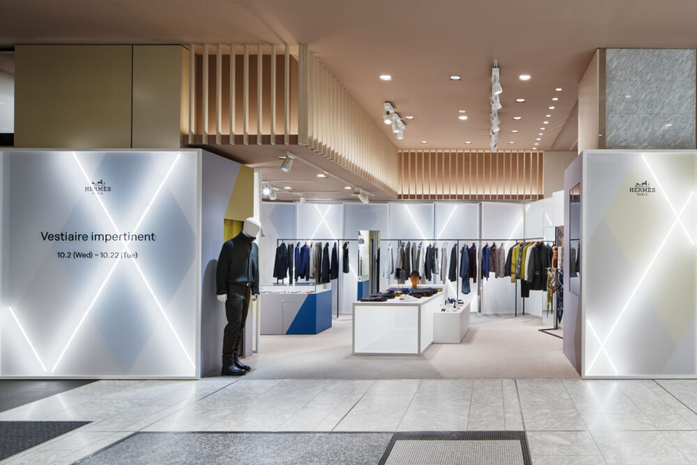 HERMÈS Mens Pop-up “Vestiaire impertinent”