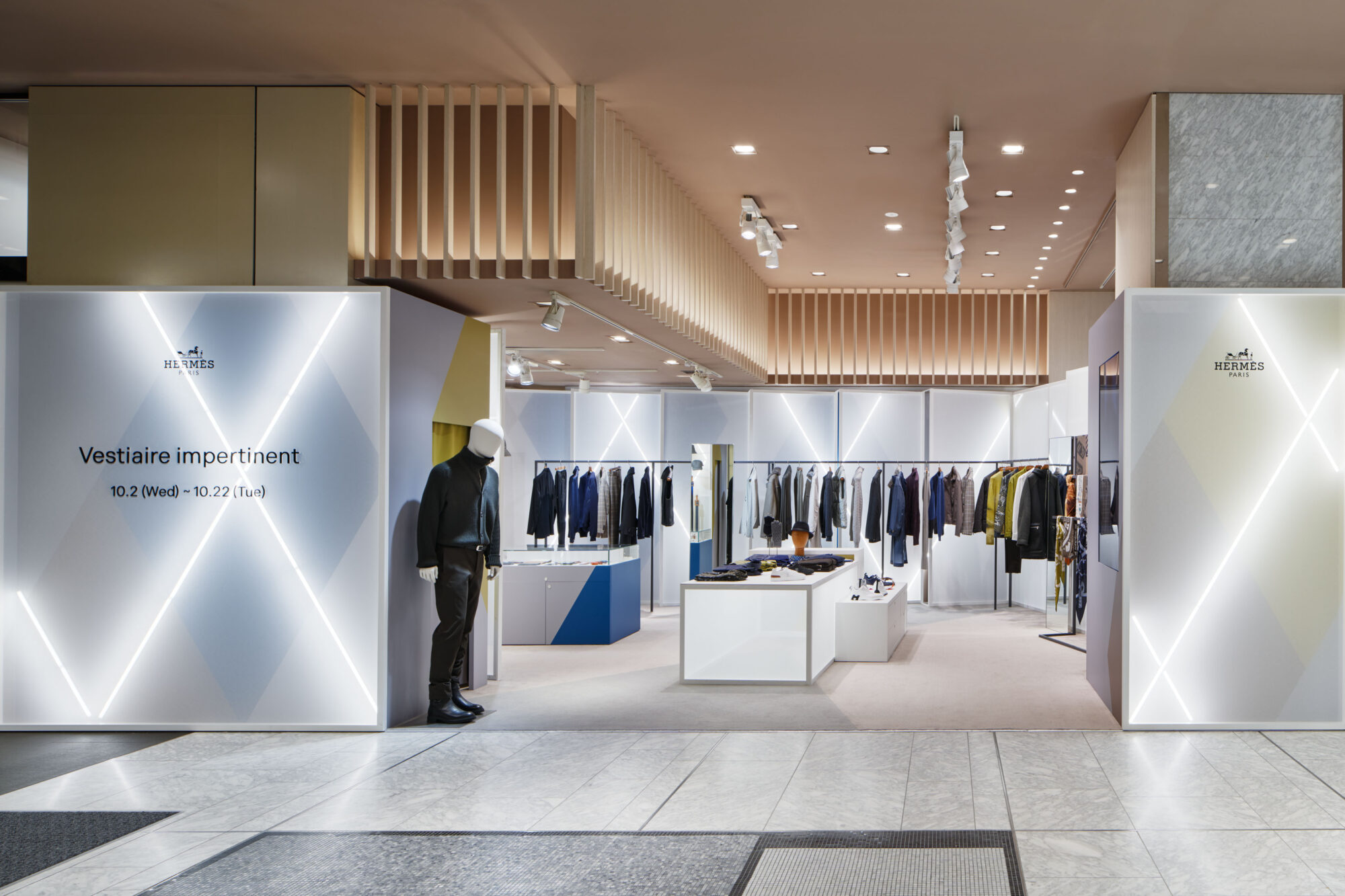 HERMÈS Mens Pop-up “Vestiaire impertinent”