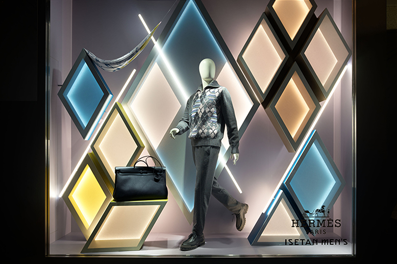 HERMÈS Mens “Vestiaire impertinent” window