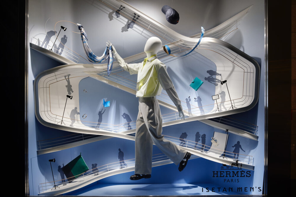 HERMÈS Mens “HORS-CHAMP” window