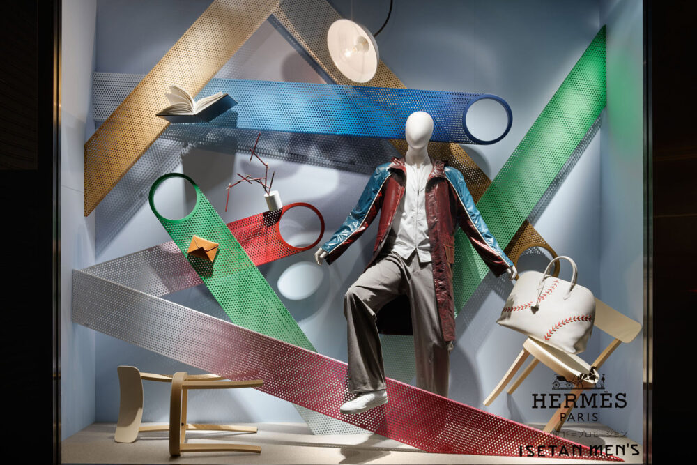 HERMÈS Mens “À VOUS DE JOUER!” window